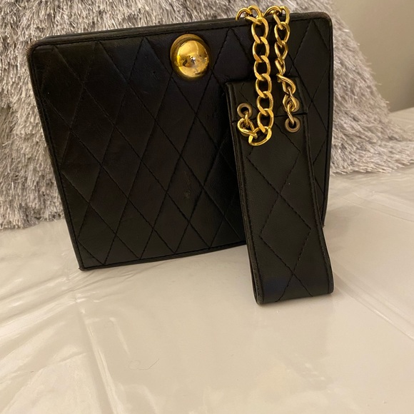 Black Leather Clutch - Cuir Veritable - Picture 2 of 4